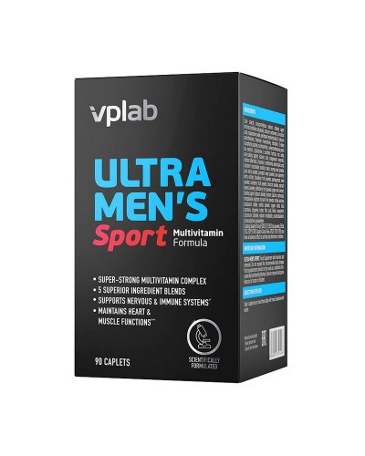 Vplab Ultra Men’s Sport Multivitamin Formula — Мужские спортивные мультивитамины, 90 капсул