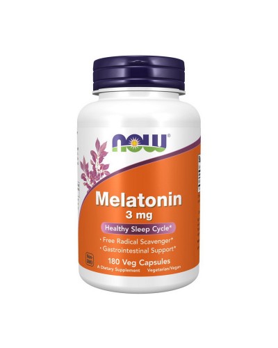 NOW Melatonin 3 mg - 180 veg caps