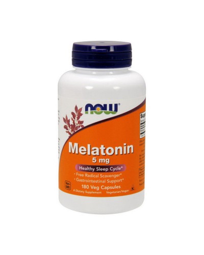 NOW Melatonin 5 mg - 180 veg caps