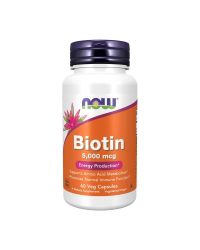 NOW Biotin 5000 mcg 60 caps