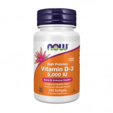 NOW Vitamin D-3 5000 IU 240 softgels