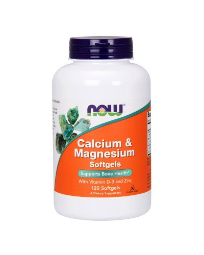 NOW Calcium & Magnesium + D 120 softgels