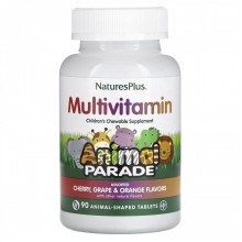 Nature's Plus Animal Parade Assorted Chewable — Дитячі мультивітаміни, 90 таблеток