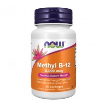 NOW Methyl B-12 5,000 мкг 60 lozenges