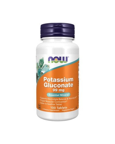 NOW Potassium Gluconate 99 mg - 100 tab