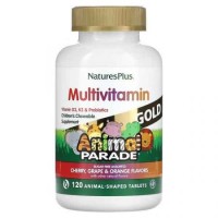 Nature's Plus Gold Assorted Chewable — Мультивитамины для детей, жевательные таблетки, ассорти, 120 табл