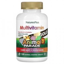 Nature’s Plus Gold Assorted Chewable — Мультивитамины для детей, жевательные таблетки, ассорти, 60 табл