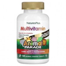 Nature's Plus Gold Assorted Chewable — Мультивітаміни для дітей, жувальні таблетки, асорті, 120 табл