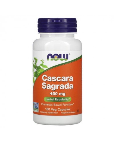 NOW Cascara Sagrada 450 mg - 100 veg caps