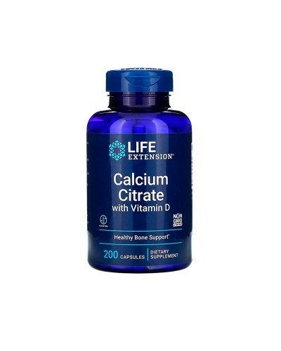 Life Extension Calcium Citrate with Vitamin D — Цитрат кальцію з вітаміном D, 200 вег капсул