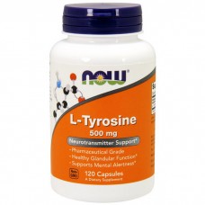 NOW L-Tyrosine 500 mg — Л Тирозин, 120 капсул