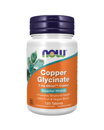 NOW Copper Glycinate 3mg 120 tab