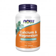 NOW Calcium & Magnesium 100 tabs