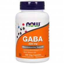 NOW Gaba 500 mg - 100  veg caps