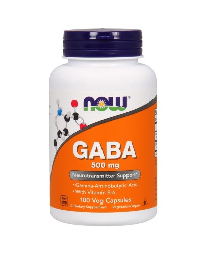 NOW Gaba 500 mg - 100  veg caps
