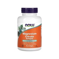 NOW Magnesium Citrate 134 mg — Магній цитрат для м’язів, нервової системи, 90 капсул