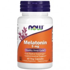 NOW Melatonin 5 mg - 60 veg caps