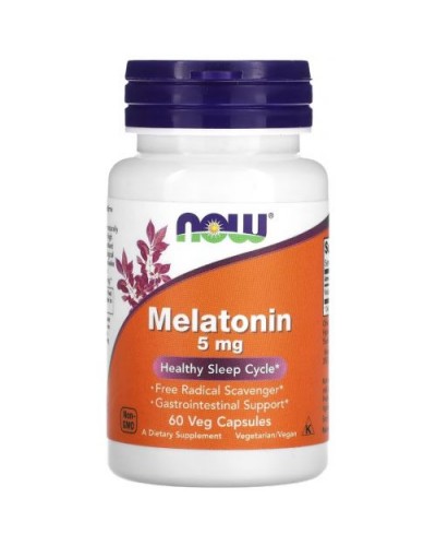 NOW Melatonin 5 mg - 60 veg caps