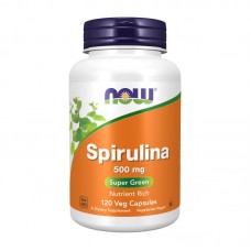 NOW Natural Spirulina 500 mg - 120 veg caps
