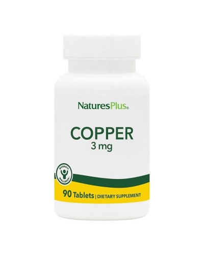 Nature's Plus Copper 3 mg — Медь 3 мг, 90 таблеток