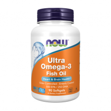 NOW Ultra Omega-3 Fish Oil – Омега 3, риб'ячий жир з EPA і DHA, 90 капсул