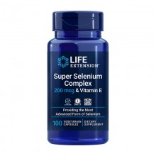 Life Extension Super Selenium Complex & Vitamin E 200 mcg — Селен + Витамин Е, 100 вег капсул