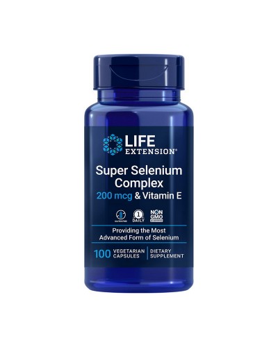 Life Extension Super Selenium Complex & Vitamin E 200 mcg — Селен + Витамин Е, 100 вег капсул
