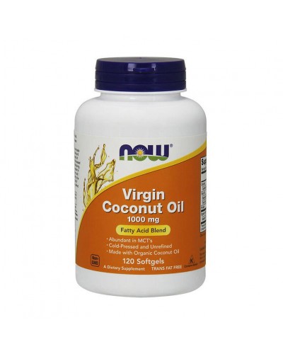 NOW Virgin Coconut Oil 1000 mg - 120 softgels