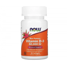 NOW Vitamin D-3 50000 IU - 50 softgels