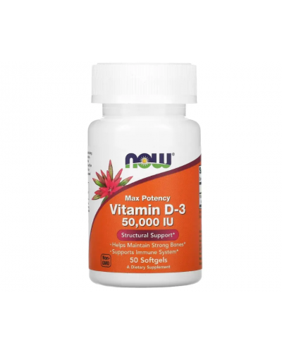 NOW Vitamin D-3 50000 IU - 50 softgels