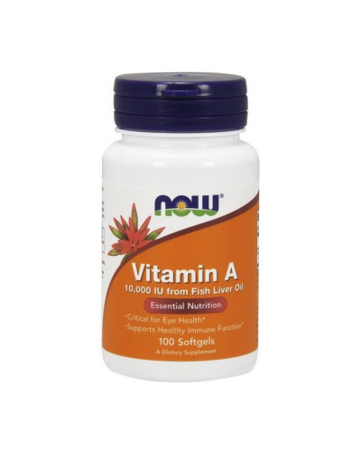 NOW Vitamin A 10000 - 100 softgels