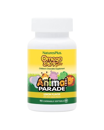 Nature's Plus Animal Parade Omega 3/6/9 Junior — Омега 3-6-9 для дітей, 90 капсул
