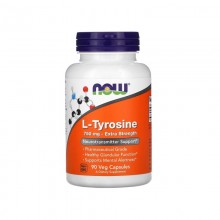 NOW L-Tyrosine 750 mg Extra Strength — Л-Тирозин, 90 капсул