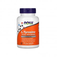 NOW L-Tyrosine 750 mg Extra Strength — Л-Тирозин, 90 капсул