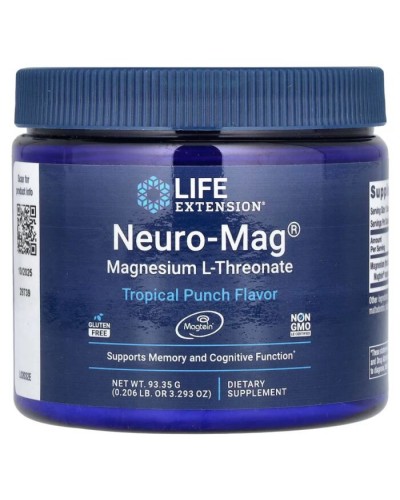 Life Extension Neuro-Mag Magnesium L-Threonate Tropical Punch — Магний L-Треонат, 93,35 г, тропический вкус