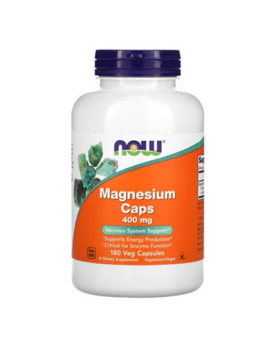 NOW Magnesium Caps 400 mg 180 veg caps
