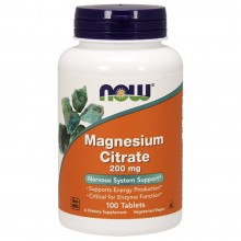 NOW Magnesium Citrate 200 мг - 100 tab