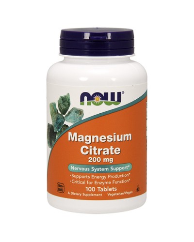 NOW Magnesium Citrate 200 мг - 100 tab