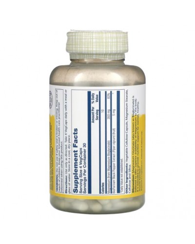Solaray High Absorption Magnesium Glycinate 350 mg — Висока абсорбція магнію гліцинату, 120 капсул
