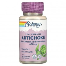 Solaray Vital Extracts Artichoke 300 mg — Экстракт артишока 300 мг, 60 капсул