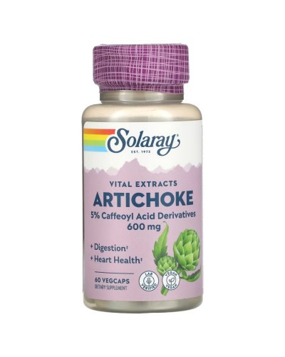 Solaray Vital Extracts Artichoke 300 mg — Екстракт артишоку 300 мг, 60 капсул